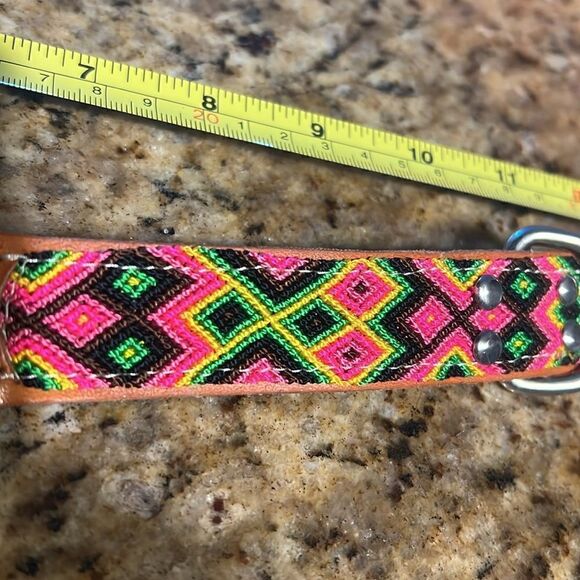 BRAND NEW Dog Collar Beautiful Handmade Collar - Leather Never Worn - Picture 2 of 4